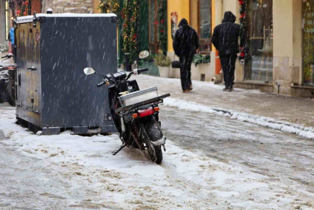 Motorcycle Accident Due to Weather